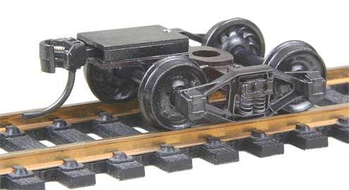 512 Kadee / Bettendorf T-Section Trucks with Ready-To-Mount Metal Couplers Metal Fully Sprung Equalized Trucks 1 pair /  (HO Scale) Part # 380-512