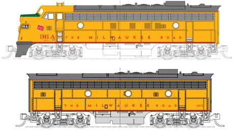 Image for 381-1060432DCC FP7A, FB7 Set DCC MILW