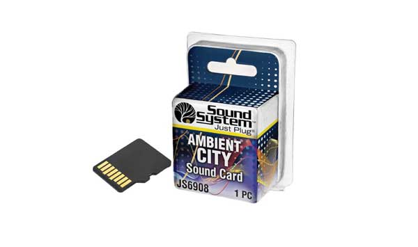 Woodland Scenics JS6908 Ambient City Card for Sound Hub Just Plug All Scale