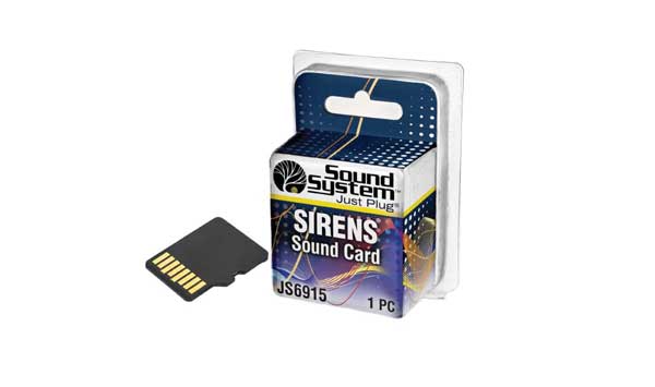Woodland Scenics JS6915 Sirens Card for Sound Hub Just Plug All Scale