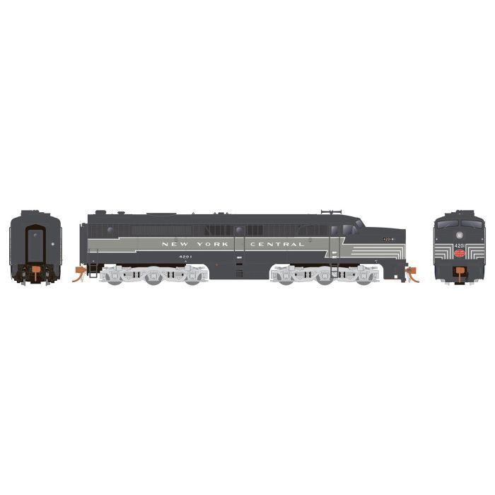 Rapido 23524 ALCO PA NYC - New York Central #4202 (Lightning Stripe, 2-Tone Gray) w/LokSound & DCC HO Scale