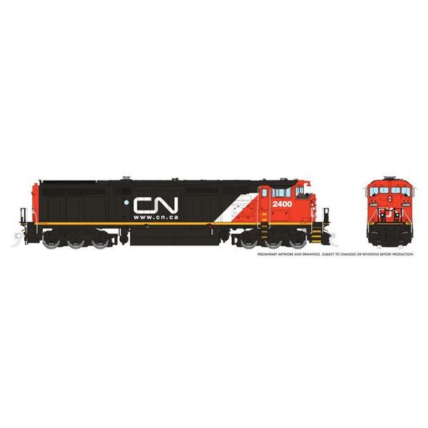 Rapido 24508 GE Dash 8-40CM CN Canadian National #2429 (black