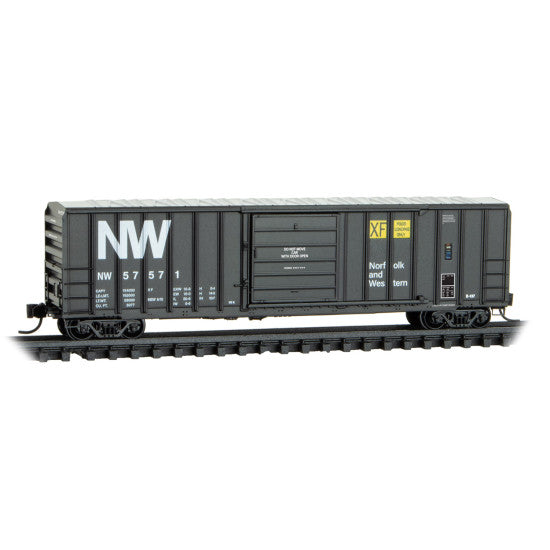 Micro-Trains 025 00 456 50' Rib Side Boxcar - N&W Norfolk & Western Rd# 57571 N Scale