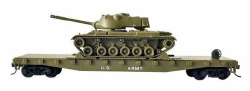 Rock Island Hobby RIH032160 HO Scale US Army Flat Cat with Tank 032160