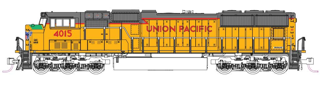 Image for 381-1764015DCC SD70M F Rad DCC UP 4015
