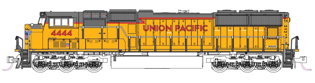 Image for 381-1767618DCC SD70M DCC UP 4444
