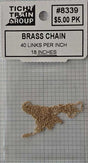 Image for 293-8339 Unctd Brass Chn 18"40Link