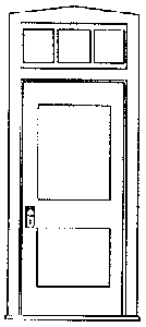 Image for 300-3617 Ofc door & transom 36"w