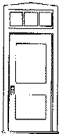 Image for 300-3617 Ofc door & transom 36"w