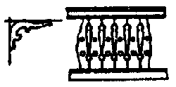 Image for 300-5034 Prch rl brkt st orn wd 4/