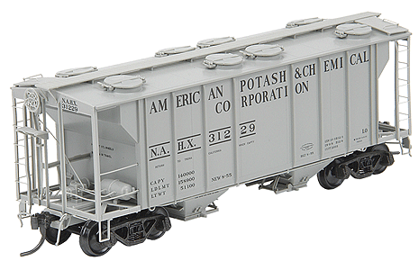 Kadee 8323 PS-2 Two Bay Hoppers North American Potash - NAHX #31229 HO Scale