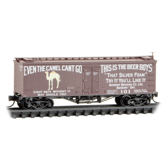 Micro-Trains 058 00 181 36' Wood Sheathed Ice Reefer - Sunbury Brewing Co Rd# 101 N Scale