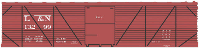 Image for 293-10241N L & N 40' SS Boxcar