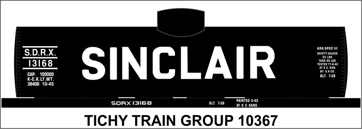 Image for 293-10367N Sinclair Tank Car