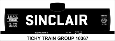 Image for 293-10367N Sinclair Tank Car