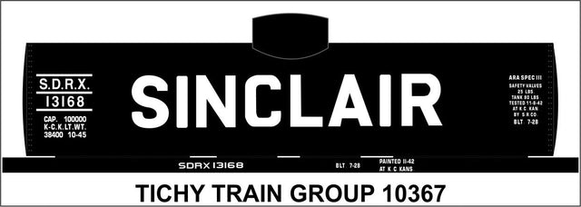 Image for 293-10367N Sinclair Tank Car