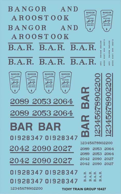 Image for 293-10427N BAR Roadname St Blu Decls