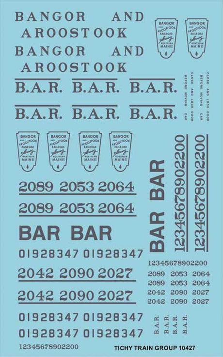 Image for 293-10427N BAR Roadname St Blu Decls