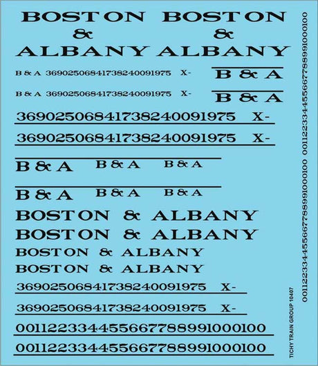 Image for 293-10407N Boston & Albany Rdnm Blk
