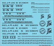Image for 293-10410N D&H Roadname Set Blk Dcls
