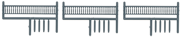 Image for 293-8093 Turned spndl prch rail 3/