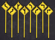 Image for 293-2072 Road Path Wrn Signs 1 8/
