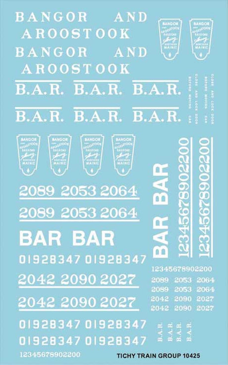 Image for 293-10425 BAR Roadname St Wht Decls