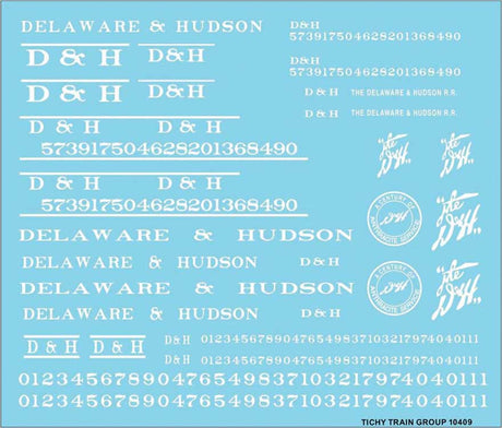Image for 293-10409 D&H Roadname Set Wht Dcls