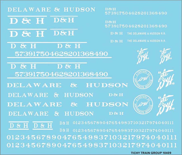 Image for 293-10409 D&H Roadname Set Wht Dcls