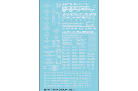 Image for 293-10053 SP RR Tank Car white Lttr