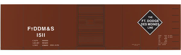 Image for 293-10118 FTDDM&S 40' Steel Boxcar