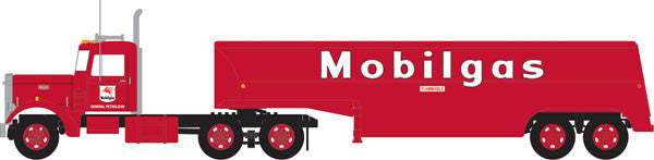 Trainworx 55017 Mobilgas - Peterbilt 350 Tractor w/32' Tank Trailer - Assembled  (SCALE=N)  PART #744-55017