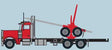Image for 744-47983 Ptrblt 379 Log w/Trlr Red