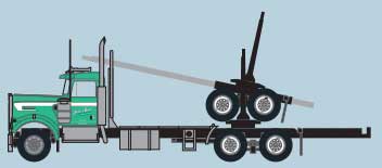 Image for 744-49087 KW W900 Log Truck J.Buell