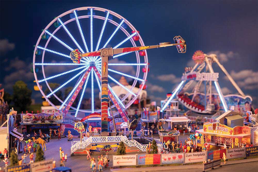 Faller 140450 No Limit Motorized Carnival Ride -- Kit - 8-7/16 x 3