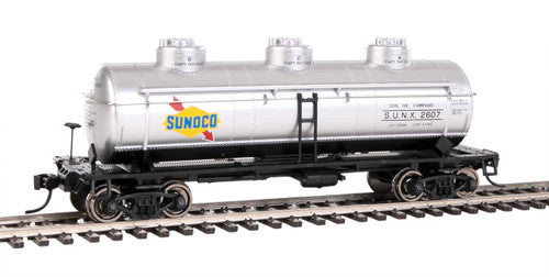 Walthers 1141 3 Dome Tank Car SUNX - SUNOCO #2607 HO Scale 910-1141