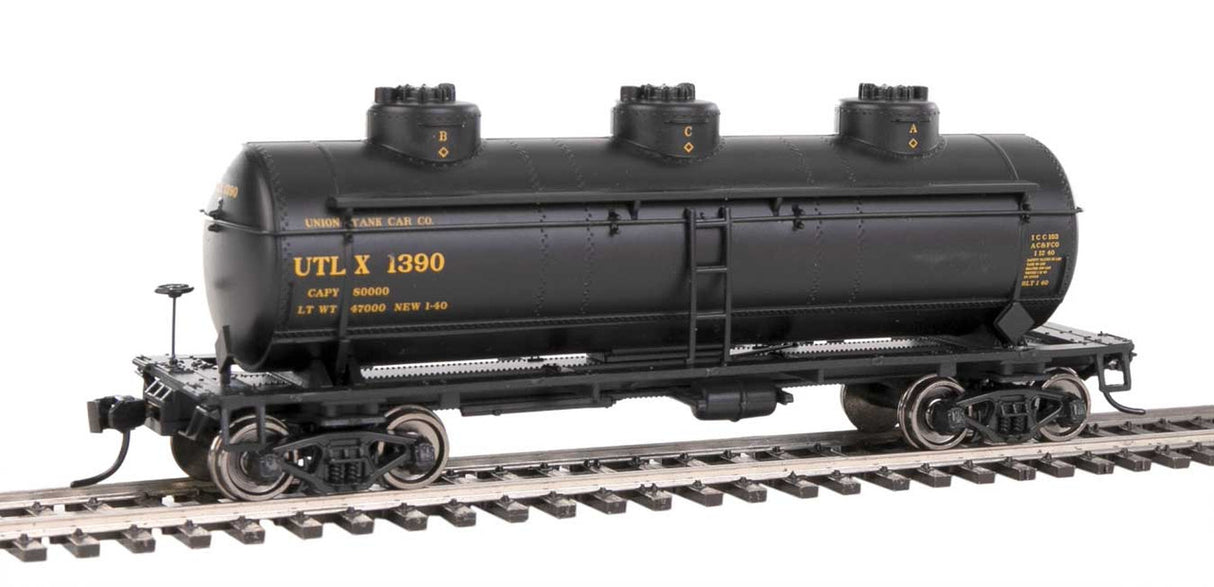 Walthers 1145 3 Dome Tank Car UTLX #1390 HO Scale 910-1145