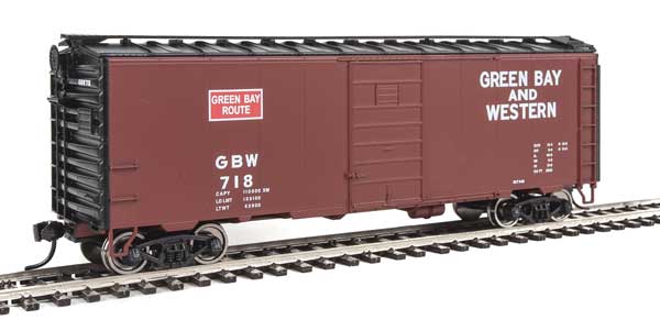 Walthers Mainline 910-1426 40' PS-1 Boxcar - Ready to Run Green Bay & Western #726  HO Scale