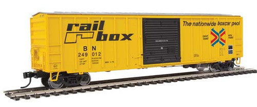 Walthers 910-1824 50' ACF Exterior Post Boxcar - BN - Railbox #249012 (Burlington Northern patch) HO Scale