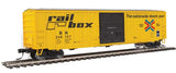 Walthers 910-1825 50' ACF Exterior Post Boxcar - BN - Railbox #249017 (Burlington Northern patch) HO Scale