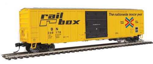 Walthers 910-1826 50' ACF Exterior Post Boxcar - BN - Railbox #249178 (Burlington Northern patch) HO Scale