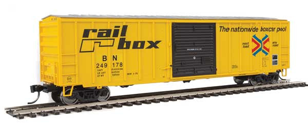 Walthers 910-1826 50' ACF Exterior Post Boxcar - BN - Railbox #249178 (Burlington Northern patch) HO Scale