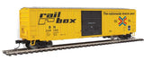 Walthers 910-1827 50' ACF Exterior Post Boxcar - BN - Railbox #249182 (Burlington Northern patch) HO Scale