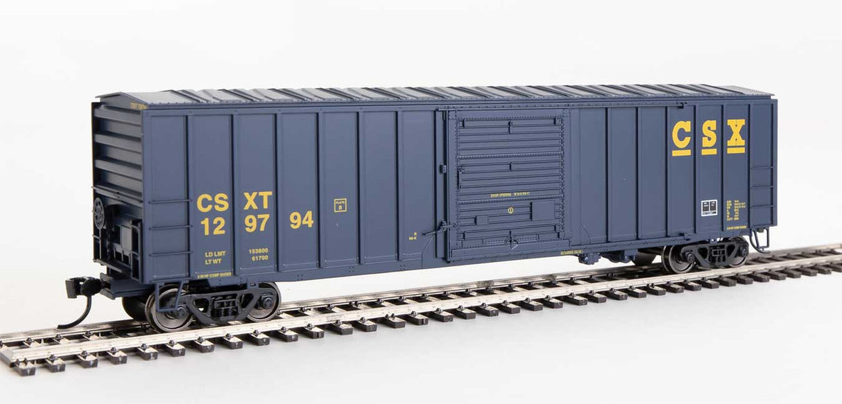 Walthers 910-1857 ACF Exterior Post Boxcar CSX Transportation #129794 (blue, yellow) HO Scale