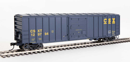 Walthers 910-1857 ACF Exterior Post Boxcar CSX Transportation #129794 (blue, yellow) HO Scale