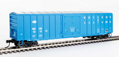 Walthers 910-1871c 50' ACF Exterior Post Boxcar Wisconsin & Southern #101572 (blue, white; Small Goose Logo) HO Scale