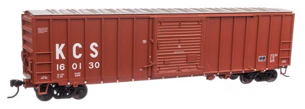Walthers 910-1882 50' ACF Exterior Post Boxcar KCS Kansas City Southern #160130 (brown, white) HO Scale
