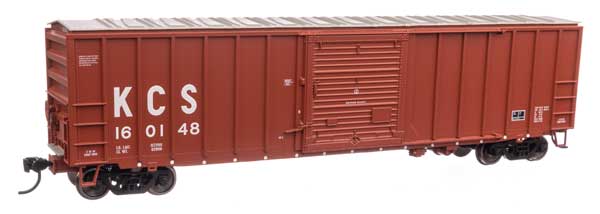 Walthers 910-1883 50' ACF Exterior Post Boxcar KCS Kansas City Southern #160148 (brown, white) HO Scale