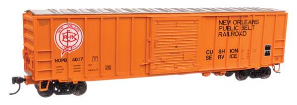 Walthers 910-1888 50' ACF Exterior Post Boxcar New Orleans Public Belt Railroad #4017 (orange, black, red, white) HO Scale