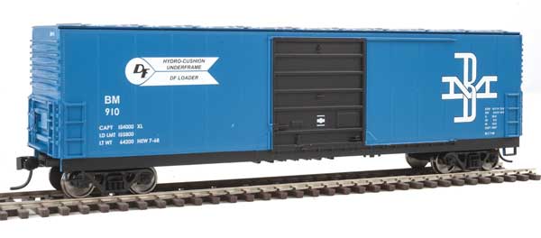 Walthers Mainline 910-1923 50' Boxcar B&M Boston & Maine #910 (blue, black) HO Scale